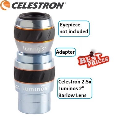 Celestron 2.5x Luminos 2 Inch Barlow Lens