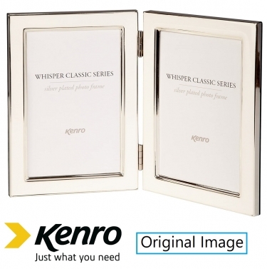 Kenro 7x5 Inch Twin Whisper Classic Photo Frame - White