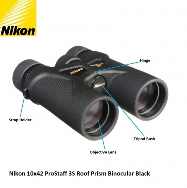 Nikon 10x42 ProStaff 3S WP Roof Prism Binocular Black