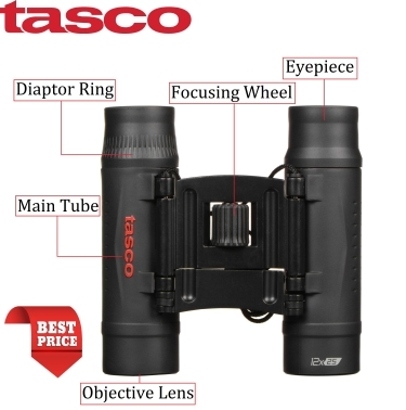 Tasco 12x25 Essentials Binoculars (Black)