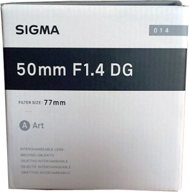 Sigma 50mm F1.4 DG HSM Art Lens For Canon EF Cameras