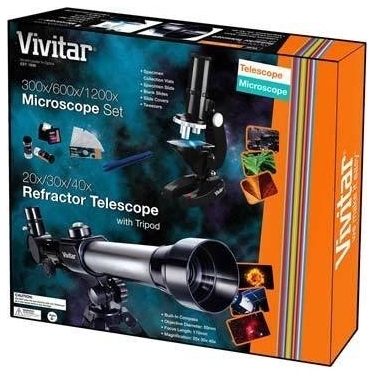 Vivitar TELMIC-20 Refractor Telescope With Microscope Kit Vivitar TELMIC-20 Refractor Telescope With Microscope Kit
