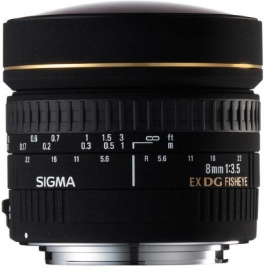Sigma 8mm F3.5 EX DG Circular Fisheye AF Lens for Nikon