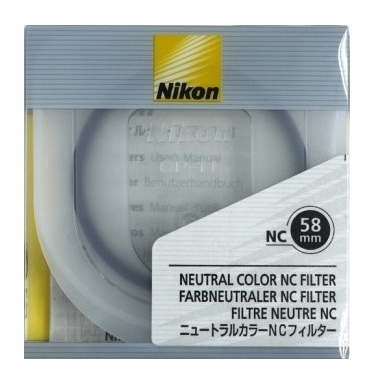 Nikon 58mm Neutral Clear Filter