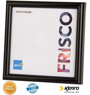 Kenro 6x6-Inch Frisco Square Photo Frame - Black