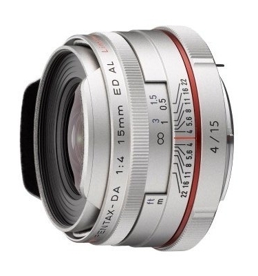Pentax HD DA 15mm F4 ED AL Limited Lens (Silver)