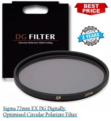 Sigma 72mm EX DG Digitally Optimised Circular Polarizer Filter