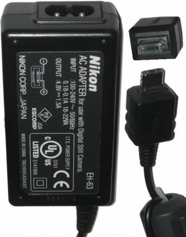 Nikon EH-63 AC Power Supply for the CoolPix S1 Digital