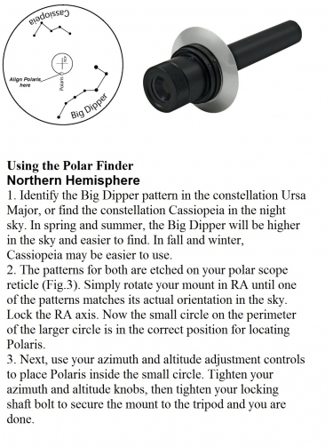 Celestron Polar Axis Finderscope For CG-4 Omni Series Mounts