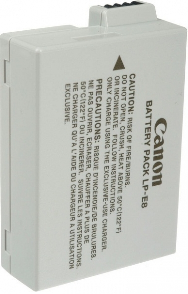 Canon LP-E8 Rechargeable Lithium-Ion Battery (7.2V, 1120 mAh)