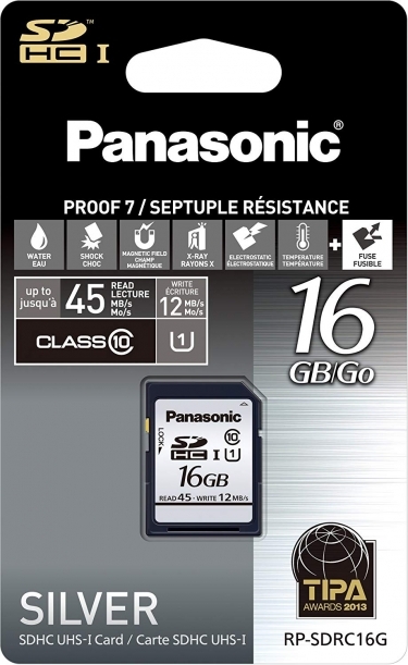 Panasonic RP-SDRC16GAK 16GB Class 10 SDHC Card