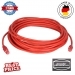 Network Cable Red With ColdTemp-Specified CAT-7 Wire 15m