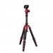 Dorr HQ1315 5 Section Black/Red Aluminium Tripod With Ball Head