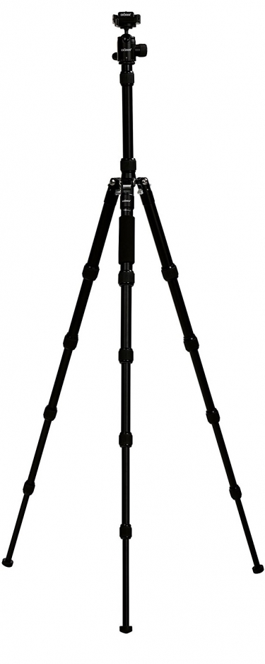 Dorr HQ1315 Aluminium 5 Section Black Tripod With Ball Head