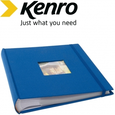 Kenro 6x4 Inches 10x15cm Aztec 300 Blue Memo Album