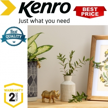 Kenro Grey Square-Textured Vase