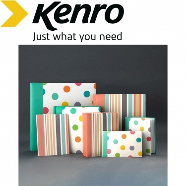 Kenro 26x32.5cm Candy  Self-Adhesive Mini Album Stripes 40 Photos