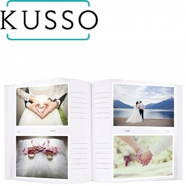 Kusso Pearl 6x4 Inches Wedding Rings Memo Album 200