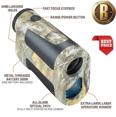 Bushnell bone Collector 850 LRF Realtree Edge Rangefinder