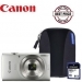 Canon IXUS 185 Camera Kit inc 8GB SD Card and Case - Silver