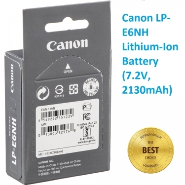 Canon LP-E6NH Lithium-Ion Battery 7.2V, 2130mAh