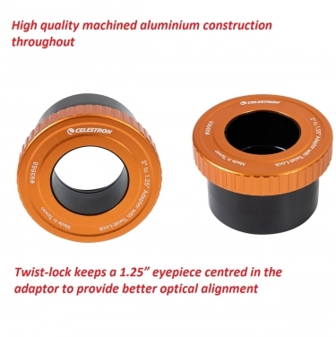 Celestron 2 inch to 1.25 inch Twist Lock Adaptor