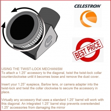 Celestron 90 Dielectric Star Diagonal 1.25 Inch