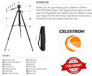 Celestron Ultima Tripod with Pan/Tilt Head