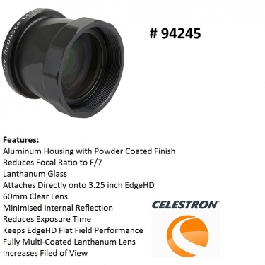 Celestron 0.7x Focal Reducer Lens for EdgeHD 925 OTAs Celestron 0.7x Focal Reducer Lens for EdgeHD 925 OTAs