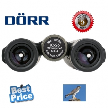 Dorr Roof Prism 10x26 Milan XP Binoculars Black