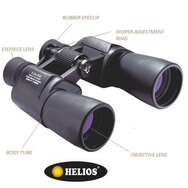 Helios 12x50 WA Fieldmaster Porro Prism Binoculars