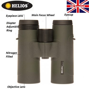 Helios 8x42 Lightwing HR High Resolution Roof Prism Binoculars