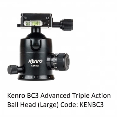 Kenro Large BC3 Advanced Triple Action Ball Head