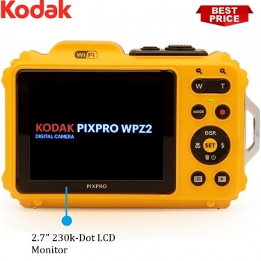 Kodak PIXPRO WPZ2 16MP Tough Compact Camera - Yellow - Kodak PIXPRO WPZ2 16MP Tough Compact Camera - Yellow -