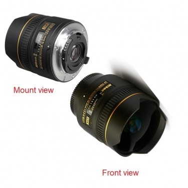 Nikon 10.5mm F2.8G ED-IF DX AF Fisheye Lens for Digital SLR Cameras