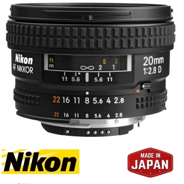 Nikon 20mm F2.8D AF Nikkor lens