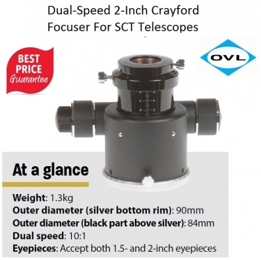 OVL Dual-Speed 2-Inch Crayford Focuser For SCT Telescopes