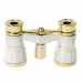 Opera Glasses 3x25 LaScala Optics Othello Binocular White Gold