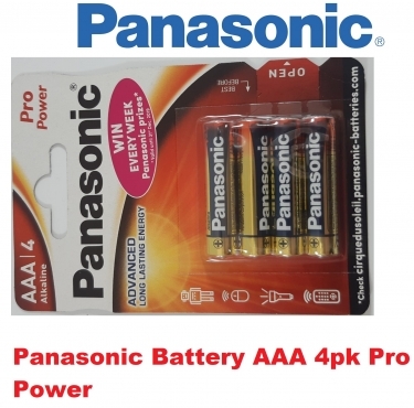 Panasonic Battery AAA 4pk Pro Power
