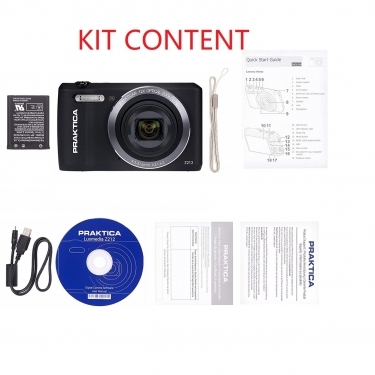 Praktica Luxmedia Z212 Digital Compact Camera (Black)