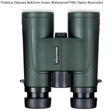 Praktica Odyssey 8x42mm Green Waterproof FMC Optics Binoculars