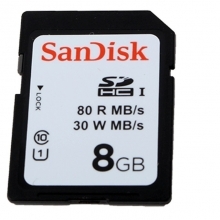 Sandisk 8GB CL10 SD Memory Card