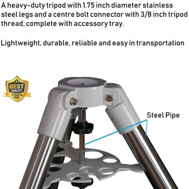 Skywatcher Stainless Steel Tripod Legs With 3/8 Inch Thread