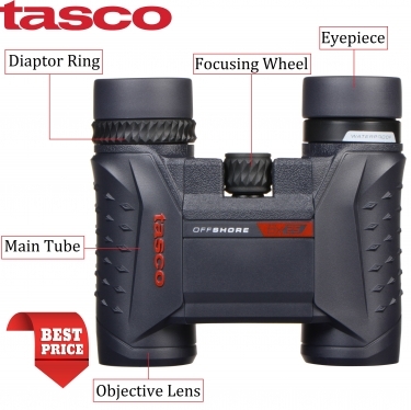 Tasco 8x25 Off Shore Binoculars Blue