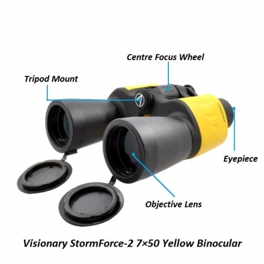 Visionary Storm Force-2 7x50 Yellow Binocular