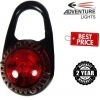 Adventure Lights Guardian Tag-It Safety Light Red