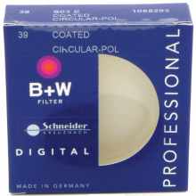 B+W 39mm E Circular Polarizer SC Filter