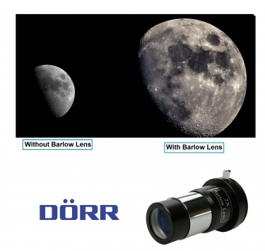 Danubia 2x Barlow Lens For 1.25-Inch Astro Telescope Eyepiece