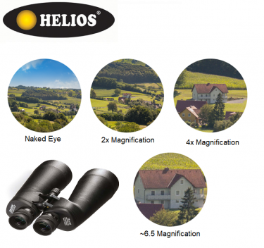Helios Lightquest-HR 16X80 WP Porro Prism Observation Binoculars