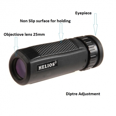 Helios Rapide 10x25 Compact Monocular Helios Rapide 10x25 Compact Monocular